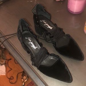 Low Black Free People Heels